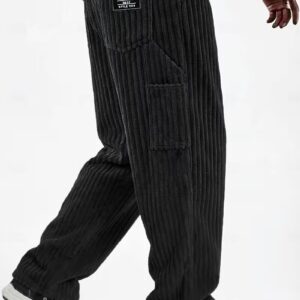 Men’s Corduroy Multi-Pocket Casual Trousers